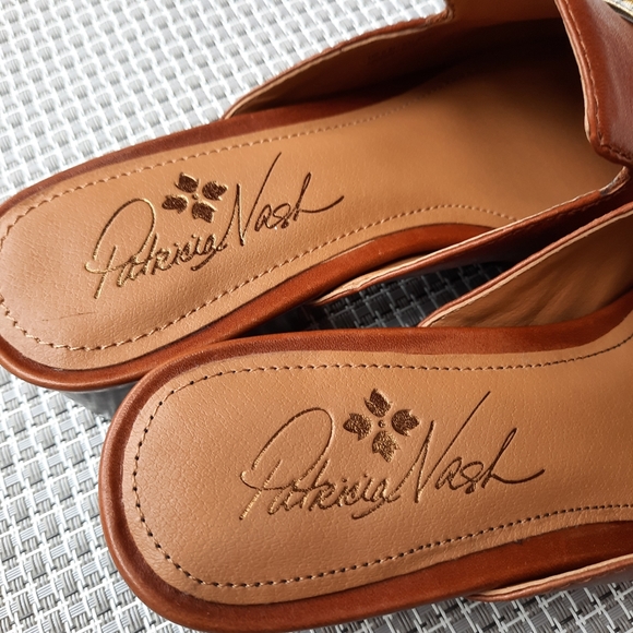 Patricia Nash Tilly Loafers Slip On Chunky Mules Rope Bridle Gift 6 Brown NEW - Picture 8 of 13